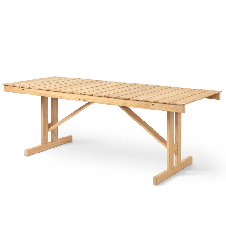 BM1771 Tafel 78 x 19 4. 5 cm van Carl Hansen onbehandeld teakhout