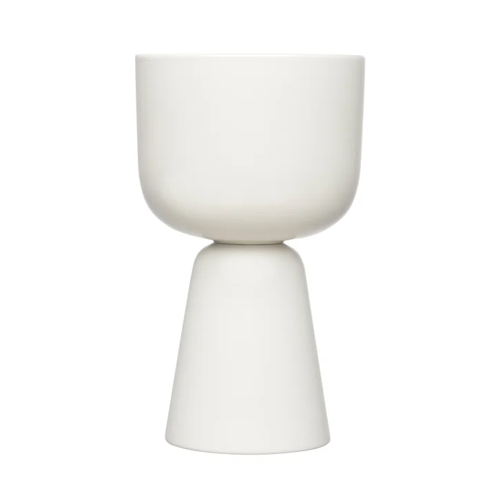 Nappula bloempot 260 x 155 mm van Iittala in het wit