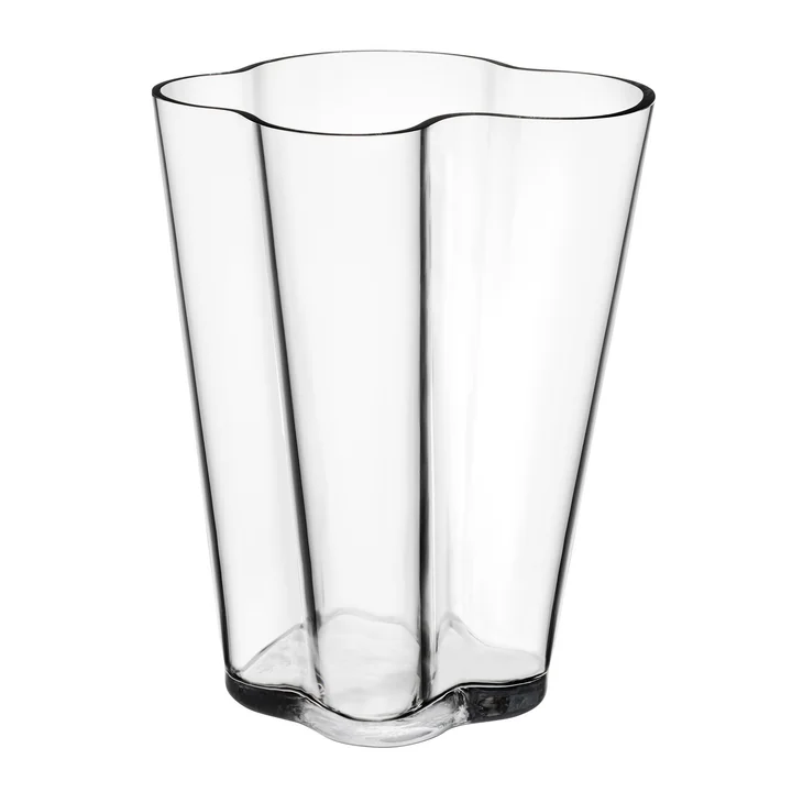 Aalto Vaas Finlandia 270 mm van Iittala in helder