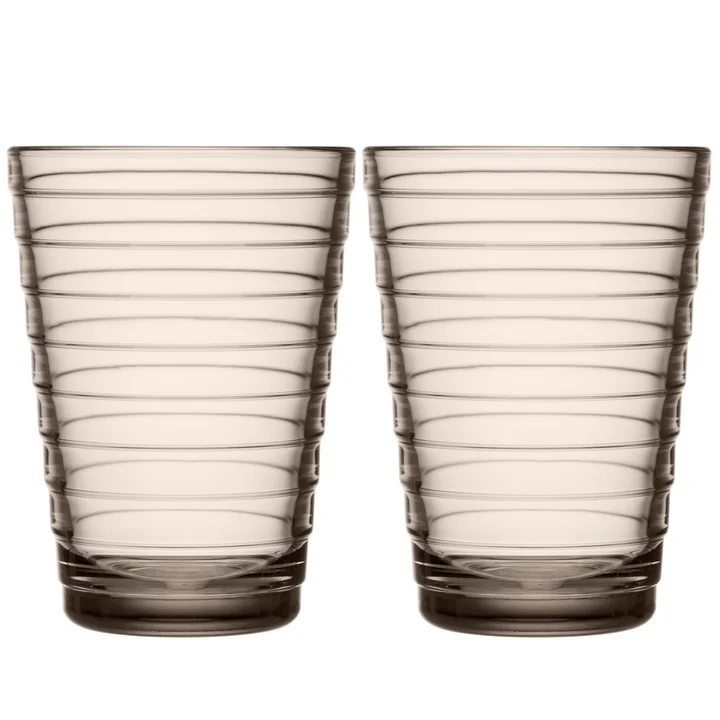Aino Aalto Longdrinkglas 33 cl van Iittala in linnen (set van 2)