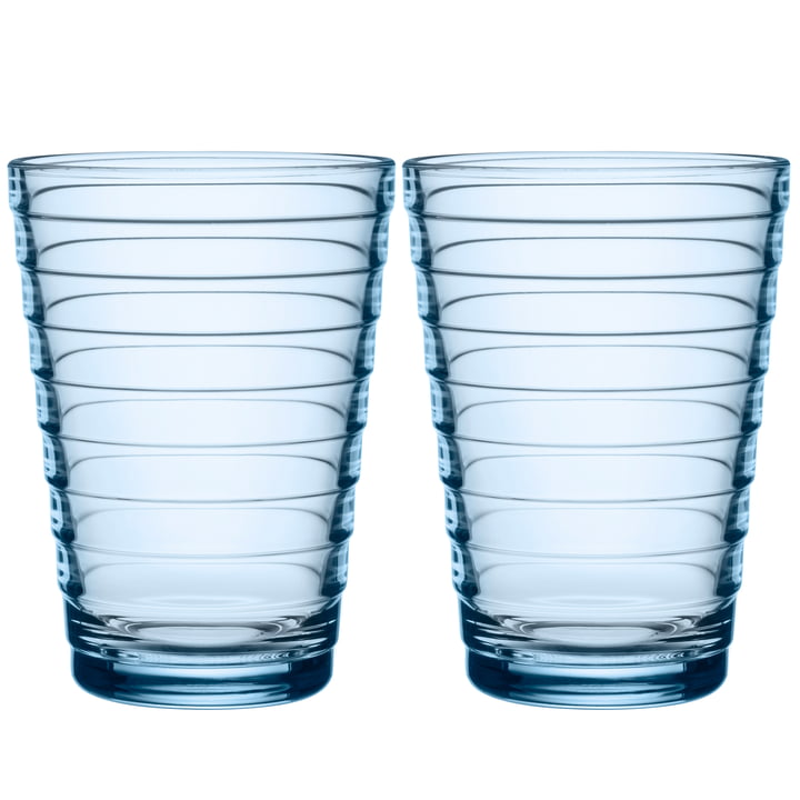 Aino Aalto Longdrinkglas 33 cl van Iittala in aqua (set van 2)