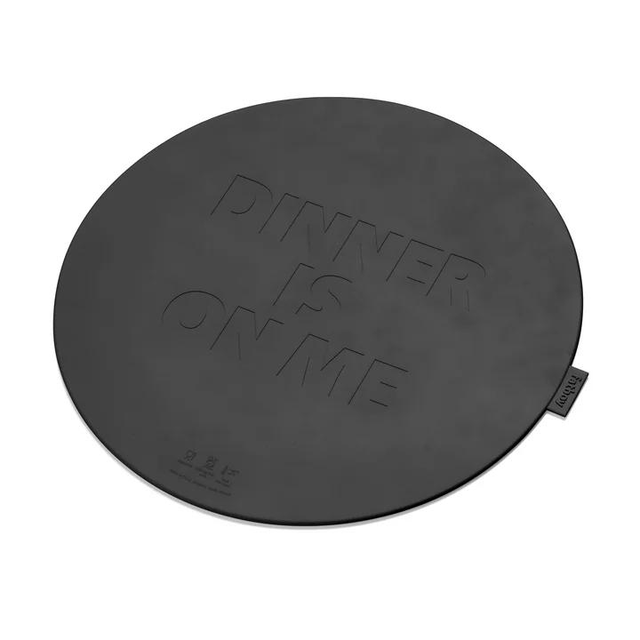 Achterkant van de Place-we-met placemat van Fatboy in de kleur antraciet