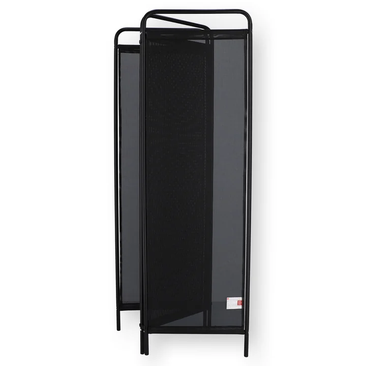 scherm, 3 elementen á 50 cm van Fiam in het zwart