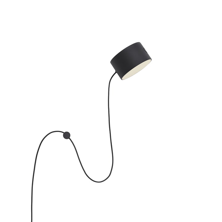 Post LED wandlamp van Muuto in zwart
