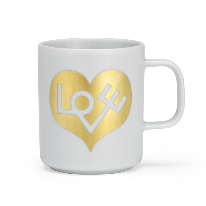 Coffee Mug Love Heart van Vitra in goud