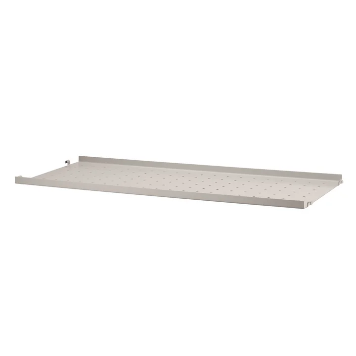 Metalen plank met lage rand 78 x 30 cm van String in beige