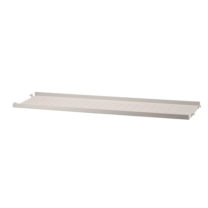 Metalen plank met lage rand 78 x 20 cm van String in beige