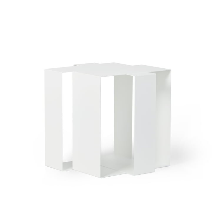 Shifted Square Bijzettafel van Frederik Roijé in het wit