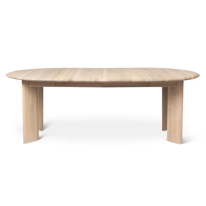 Bevel Uitschuifbare tafel van Ferm Living in wit geolied eikenhout