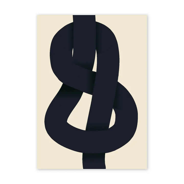 The Knot Affiche, 50 x 70 cm van Paper Collective