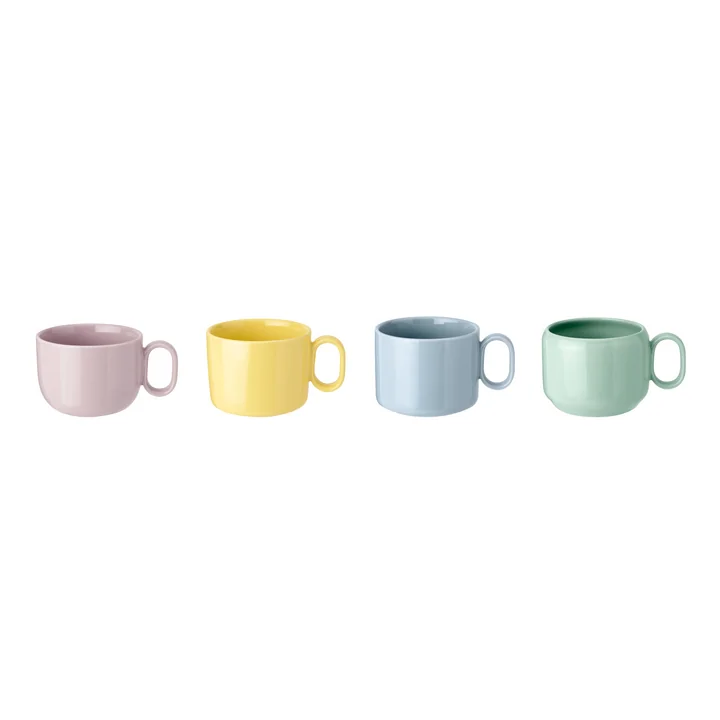 Mix’n’Match Bekers (set van 4) van Rig-Tig by Stelton in blauw / geel / roze / groen