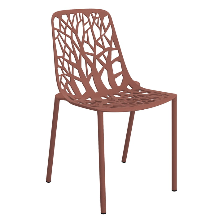 Forest Stapelbare stoel ( Outdoor ) van Fast in terracotta