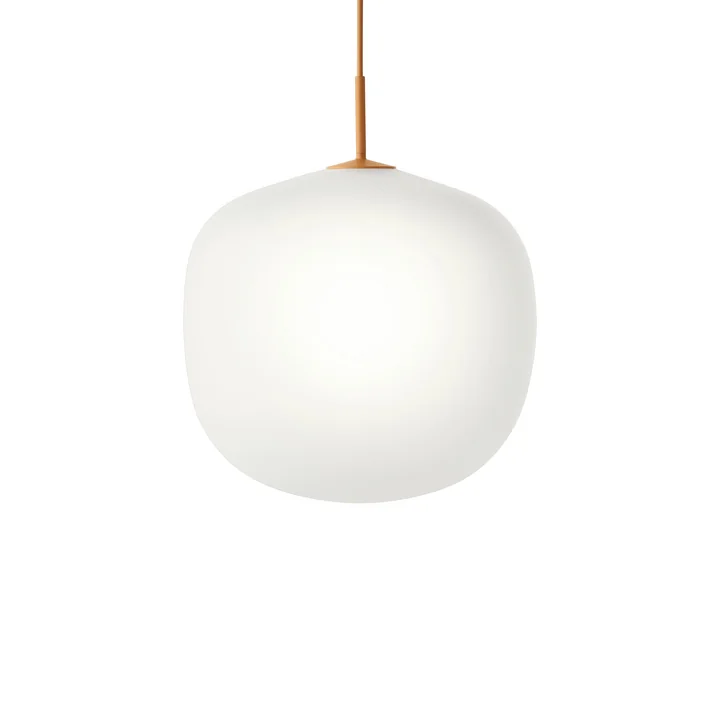 Rime Muuto Hanglamp Ø 45 cm, opaal / oranje van