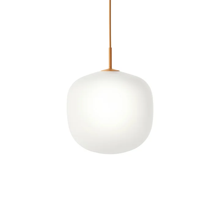 Rime Muuto Hanglamp Ø 37 cm, opaal / oranje van