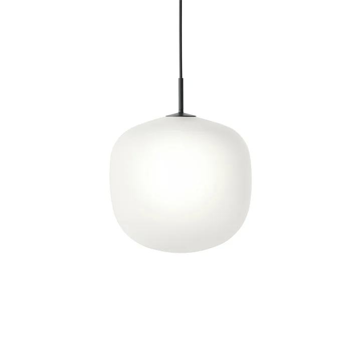 Rime Muuto Hanglamp Ø 37 cm, opaal / zwart van