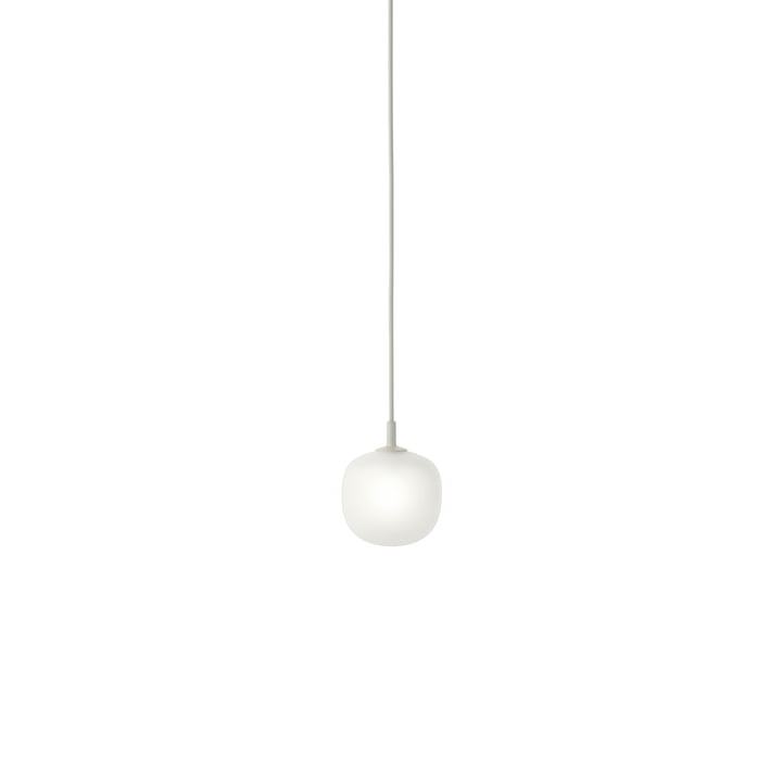 Rime Muuto Hanglamp Ø 12 cm, opaal / grijs van