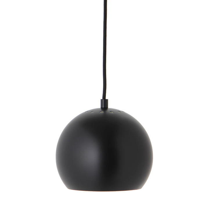 Ball Hanglamp Ø 18 cm, zwart mat / wit van Frandsen