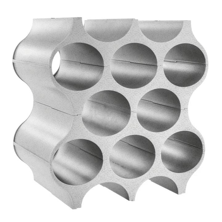 Set-Up Flessenrek van Koziol in het organic grijs