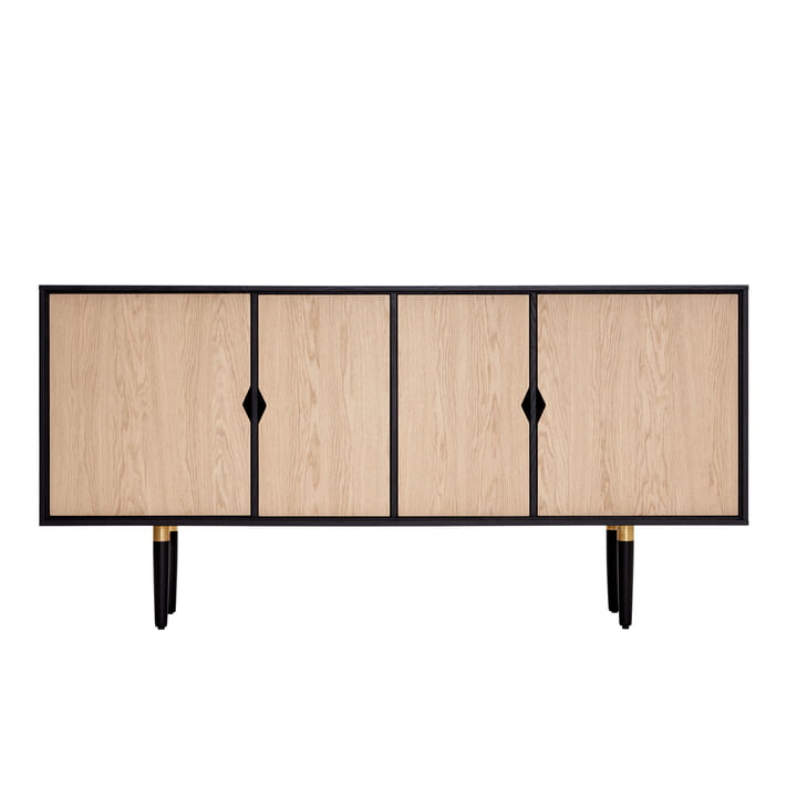 Unique´s dressoir 163 x 43 x 80 cm van Andersen Furniture in eiken / zwart