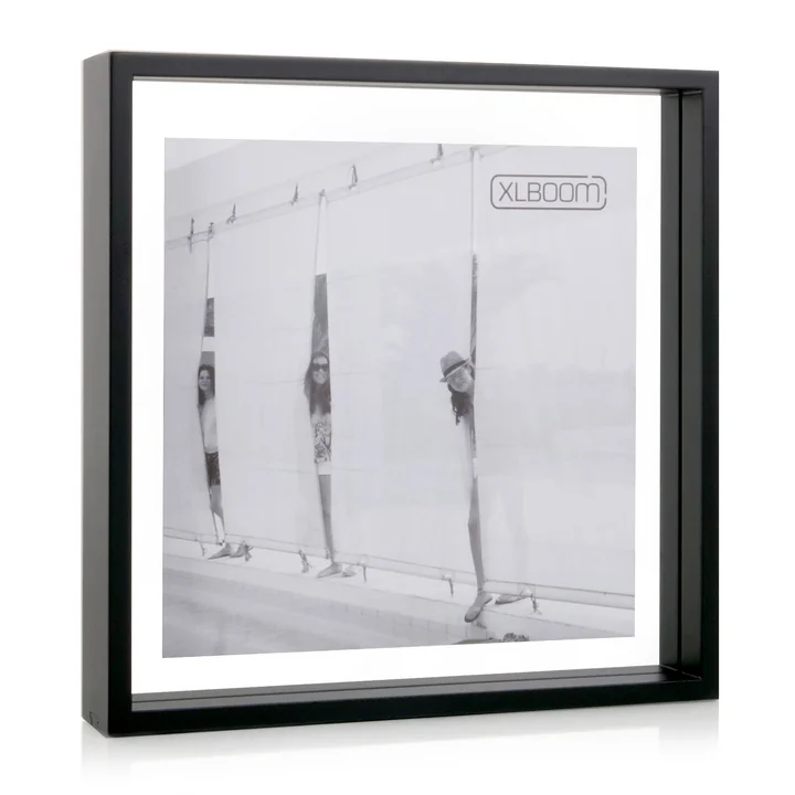 Vierkante Floating Box Fotolijst 32 x 32 cm, koffieboon by XLBoom