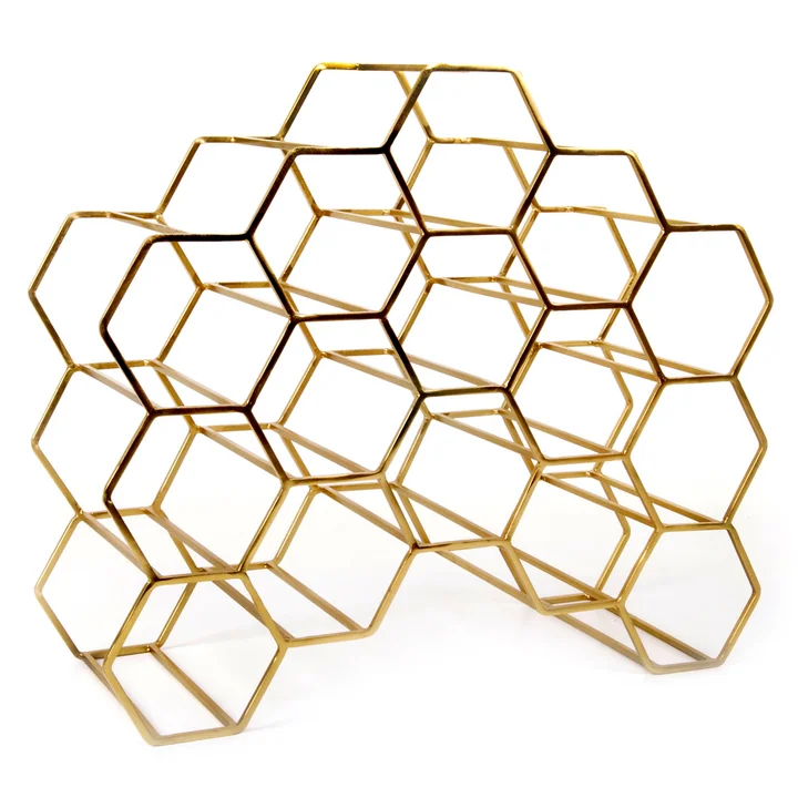 Pico flessenrek voor 15 flessen, messing van XLBoom