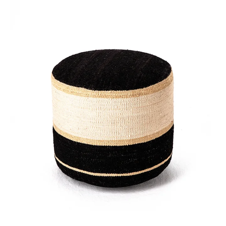 Kelim poef, Ø 39 x H 40 cm, Kelim 1 van nanimarquina.