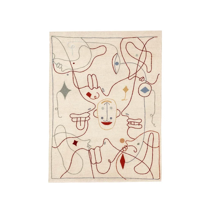 Silhouette Tapijt, 120 x 150 cm van nanimarquina in veelkleurig