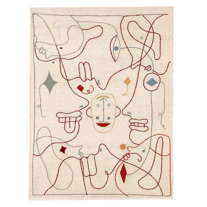 Silhouette Vloerkleed, 200 x 300 cm van nanimarquina in veelkleurig.