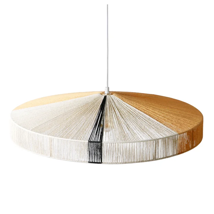 Rope hanglamp Ø 70 x H 15 cm van HKliving in zwart