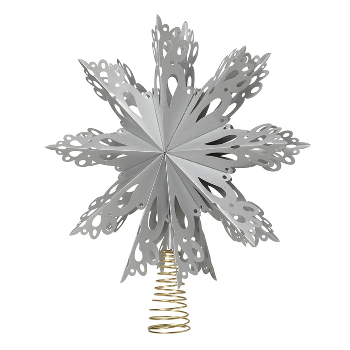 Christmas Star Kerstboomtop Ø 30 cm, zilver vanaf Broste Copenhagen