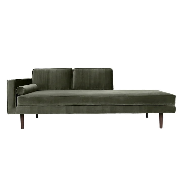 Broste Copenhagen - Wind Chaise Longue, linker armleuning, druivenblad
