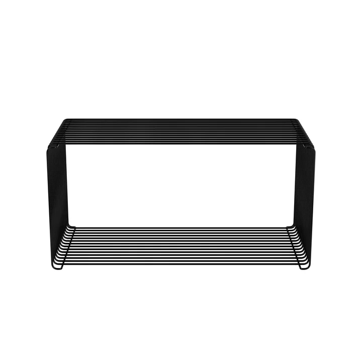 Panton Wire Extended Plank 34,8 cm, zwart uit Montana.