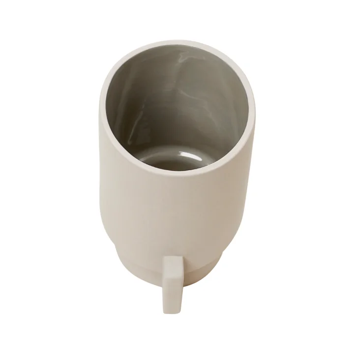 Alcoa vaas, klein, Ø 6,3 H 12,5 cm, lichtgrijs van Form & Refine