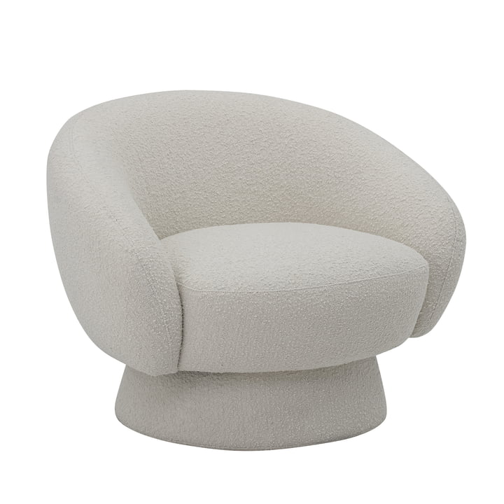 Ted Lounge Chair, wit van Bloomingville