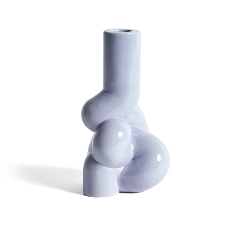 W & S Zachte kandelaar, Ø 9,5 x H 18 cm, lavendel van HAY .