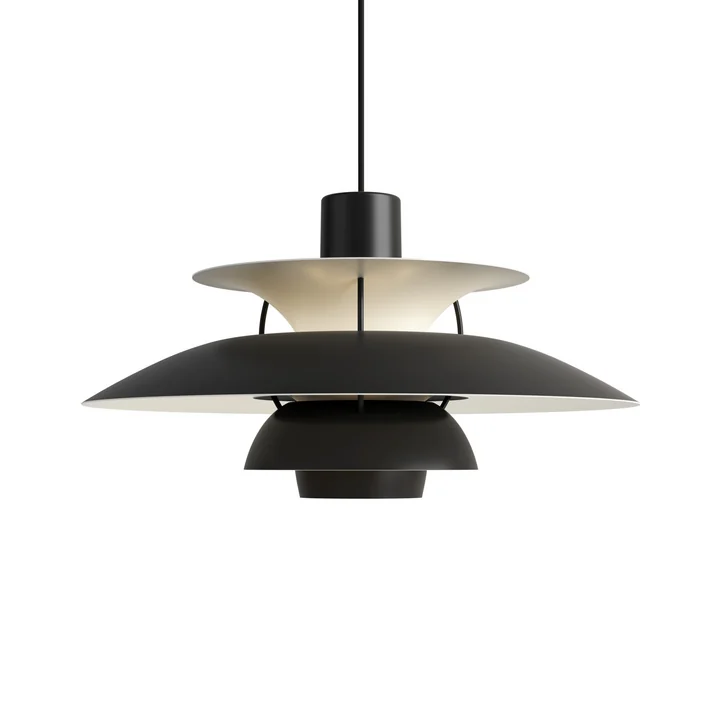 PH 5 hanglamp, monochroom zwart van Louis Poulsen .