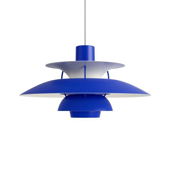 PH 5 hanglamp, monochroom blauw van Louis Poulsen .