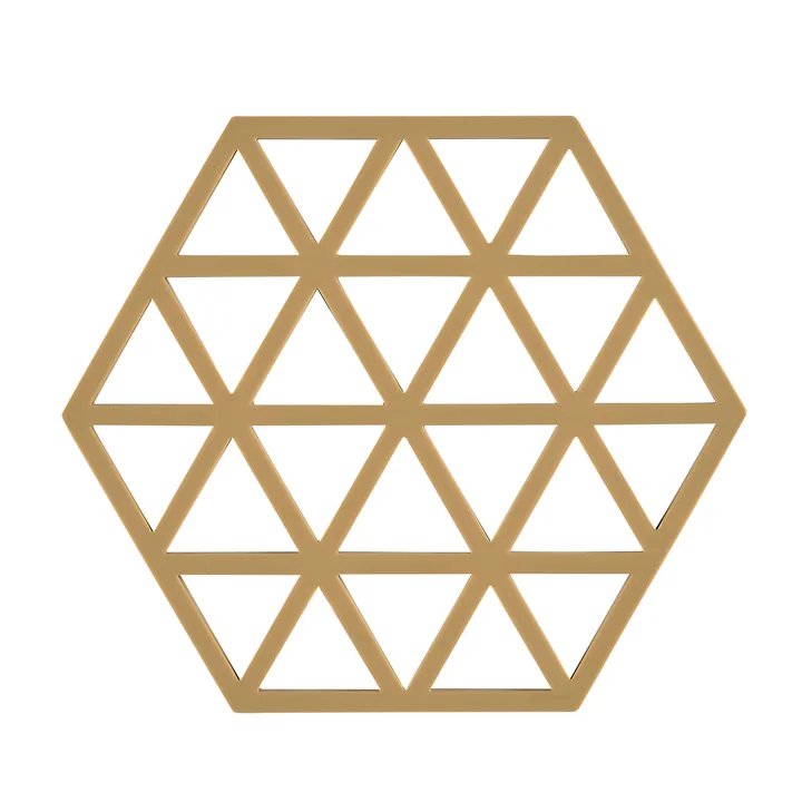 Triangle Onderzetter, 16 x 14 cm, khaki van Zone Denmark