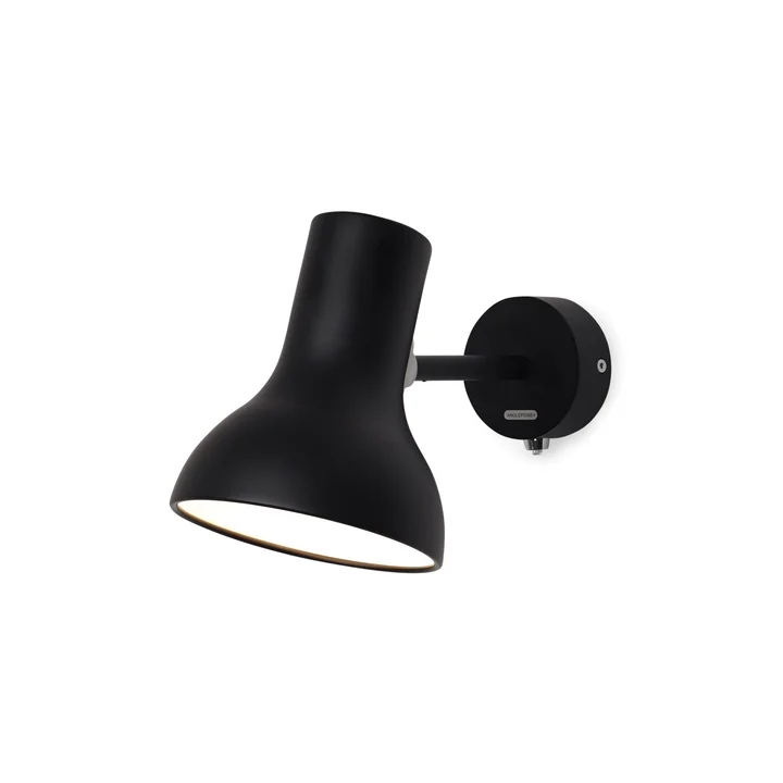 Type 75 Mini Wandlamp, jet black by Anglepoise