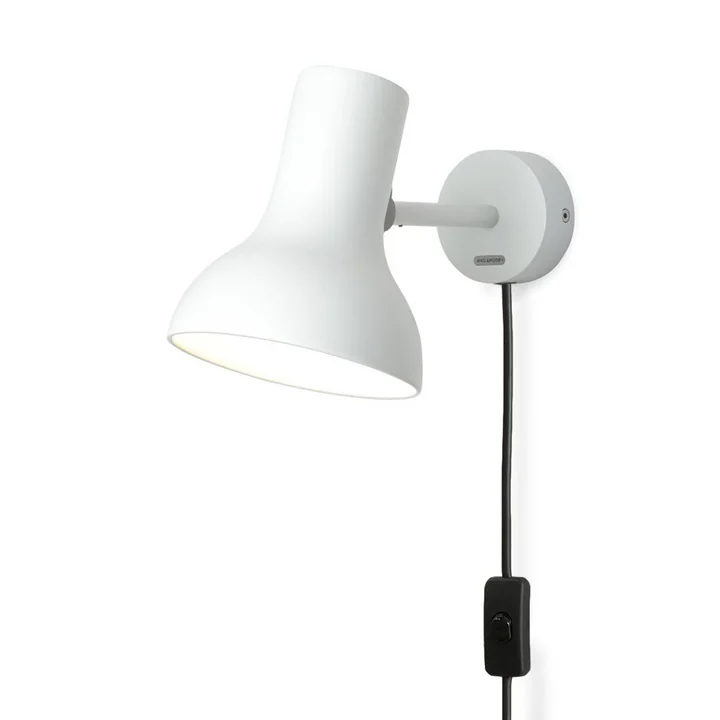 Type 75 Mini Wandlamp, alpine white (met kabel) van Anglepoise