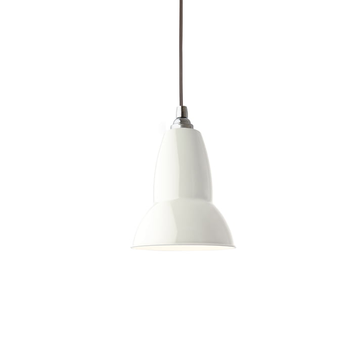 Original 1227 Hanglamp, linnen wit (kabel: grijs) van Anglepoise