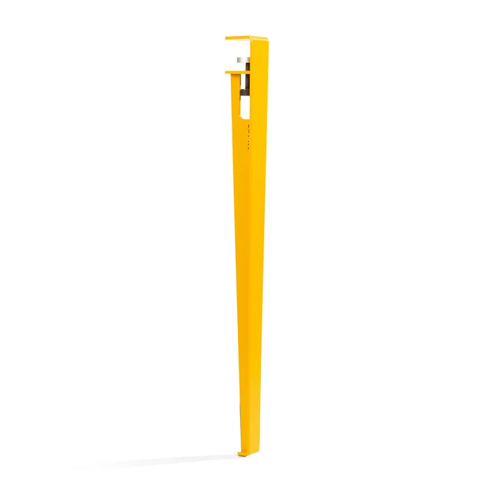 De tafel en bureaupoot H 75 cm, zonnebloemgeel van TipToe