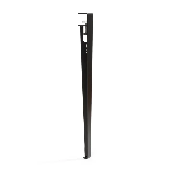 De tafel en bureaupoot H 75 cm, grafiet zwart van TipToe
