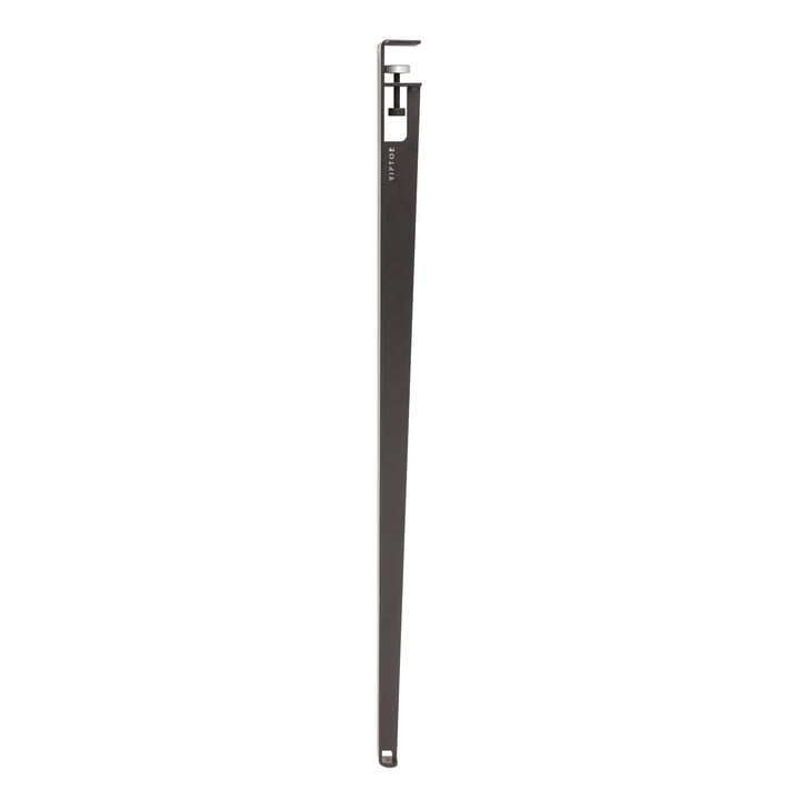 De bartafelpoot H 110 cm, gepatineerd staal door TipToe