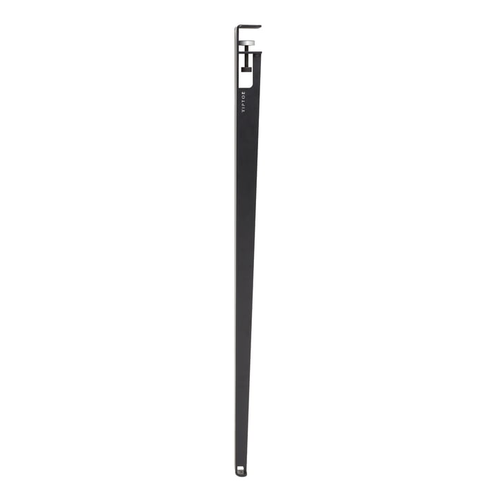 De bartafelpoot H 110 cm, grafiet zwart van TipToe