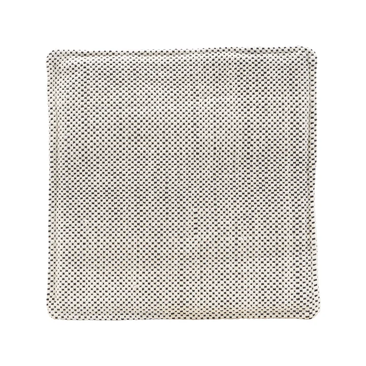 Het zitkussen voor de Cuun rotan stoel, 35 x 35 cm, zwart / wit van House Doctor