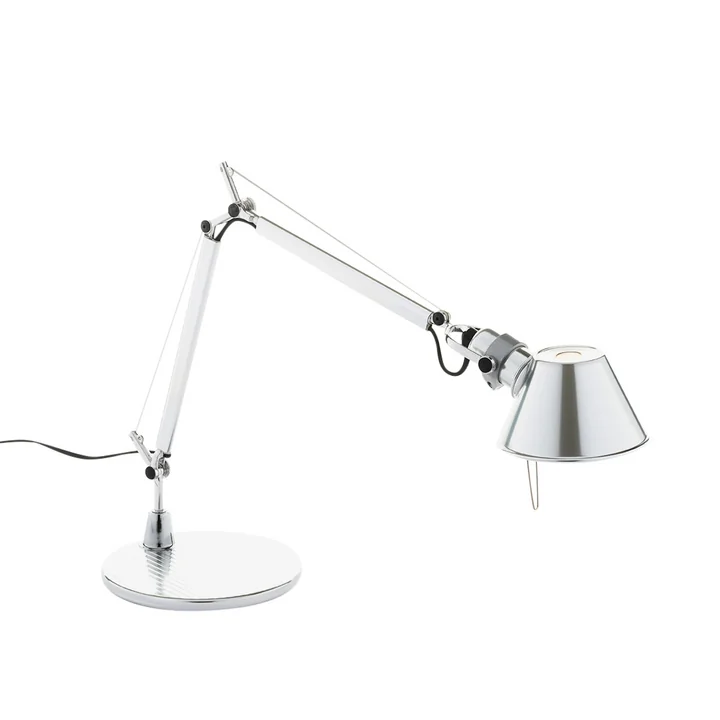 Tolomeo Micro Tafellamp van Artemide in hoogglans gepolijst aluminium