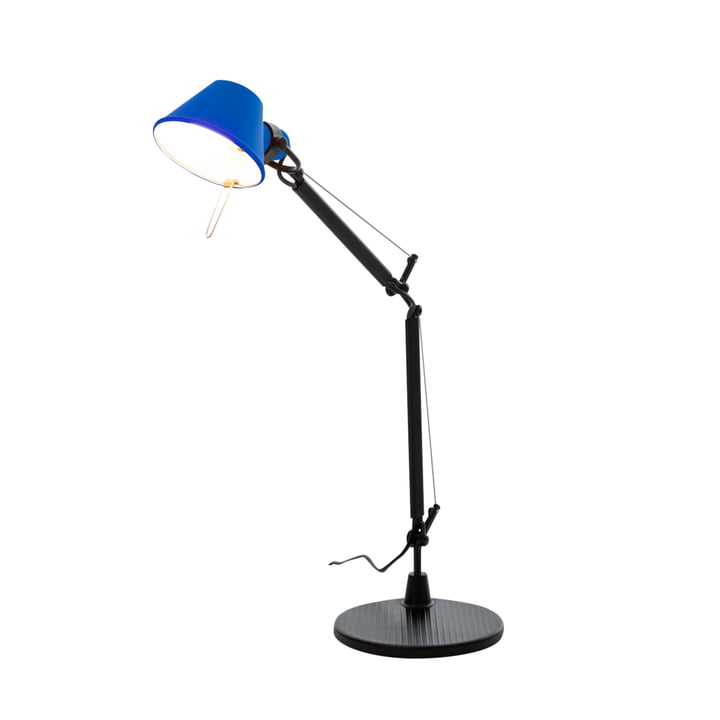 Tolomeo Micro Bicolor tafellamp, zwart / blauw van Artemide