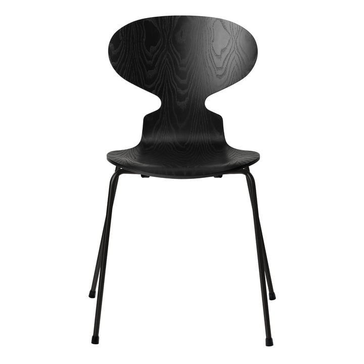 Mier stoel van Fritz Hansen in zwart gekleurd essen / zwart frame