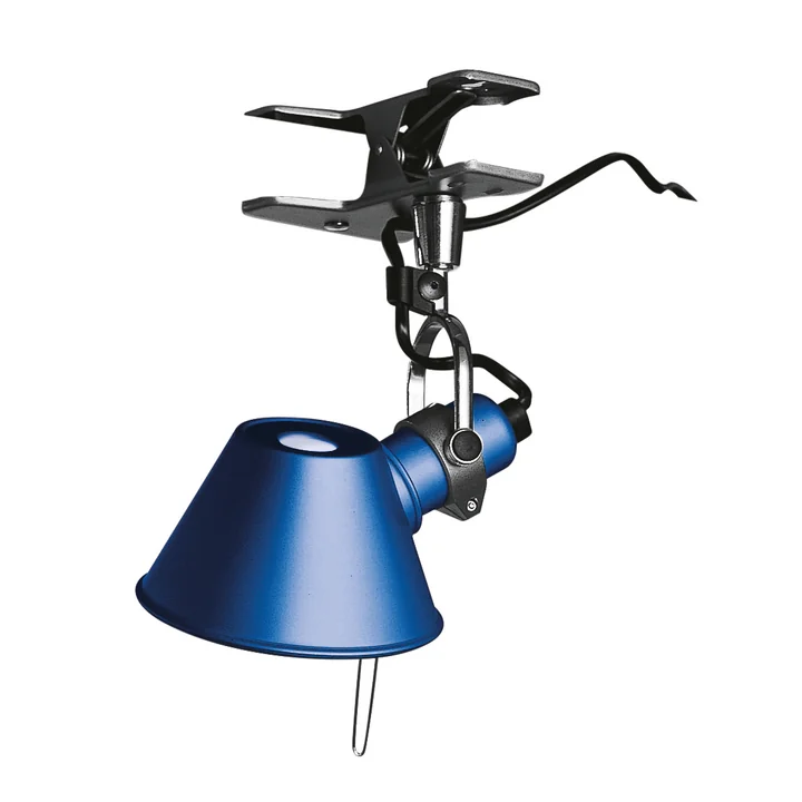 Tolomeo Micro Pinza klemlamp van Artemide in blauw